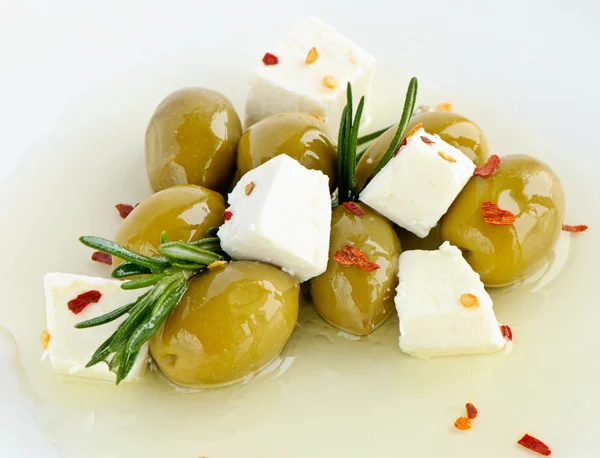 stock image Olives and feta