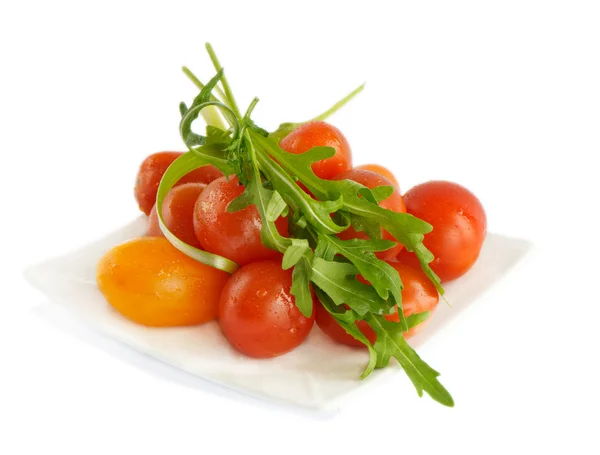 Sałatka z pomidorów i — Zdjęcie stockowe