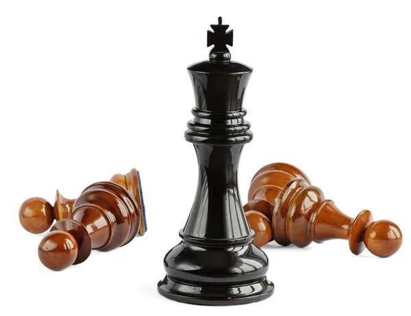 Шахи ізольовані на білому — стокове фото
