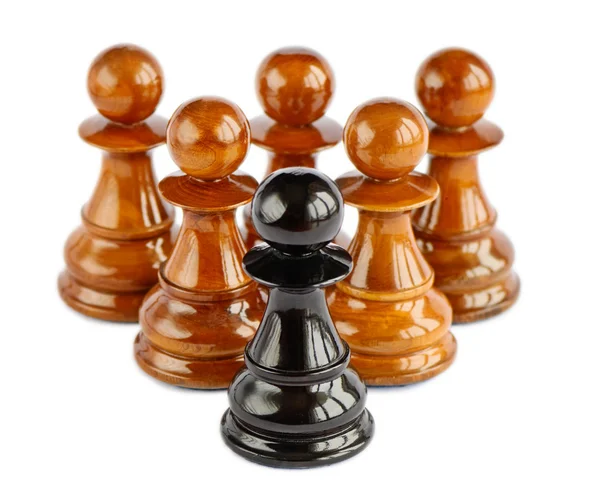 Schack isolerad på vit bakgrund — Stockfoto