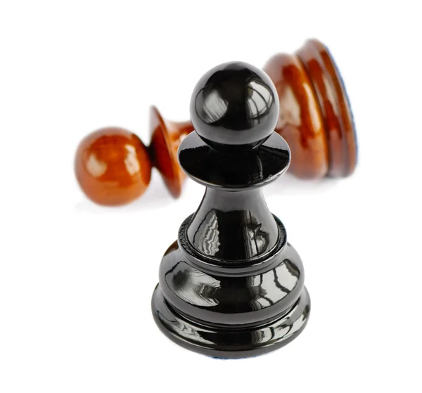 Peão de xadrez isolado no fundo branco — Fotografia de Stock