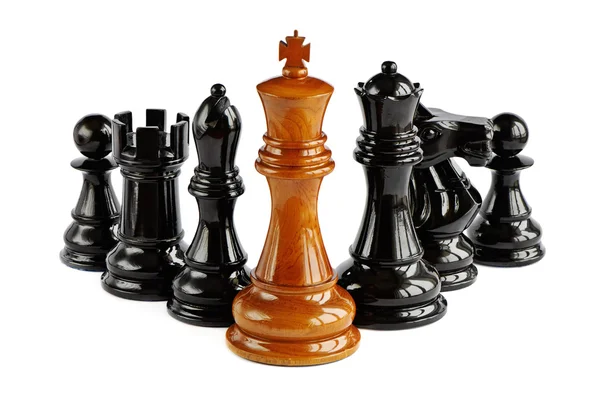 白い背景に隔離されたチェス — ストック写真