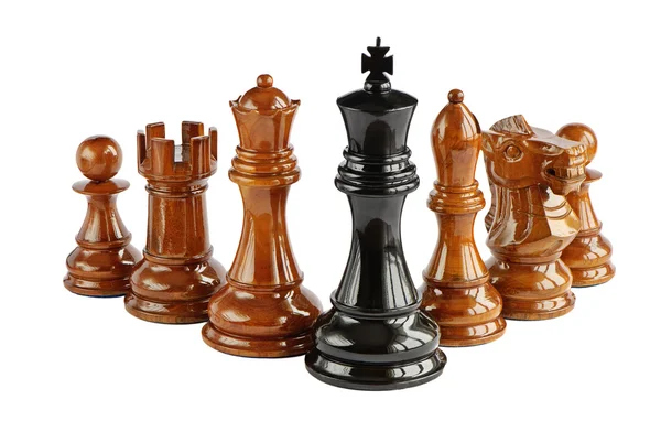 체스 흰색 절연 — 스톡 사진