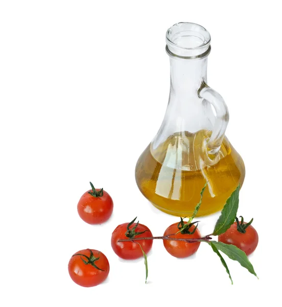 Minyak zaitun dan tomat — Stok Foto