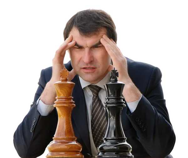 Stock image Man playing chess