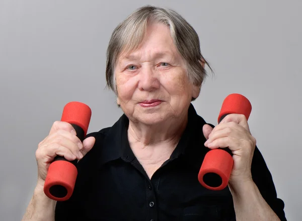 stock image Portrait of active senior woman