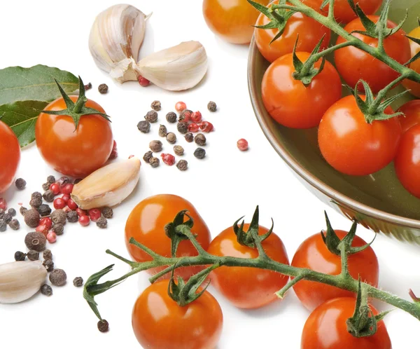 Tomat dan bawang putih — Stok Foto