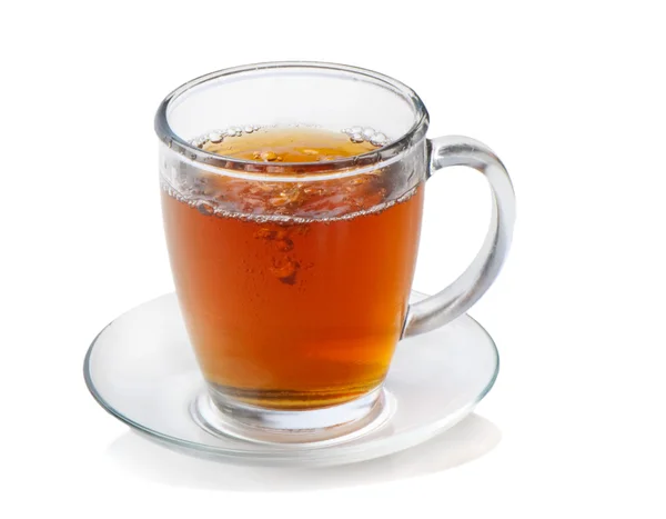 Tè in tazza isolato su sfondo bianco — Foto Stock