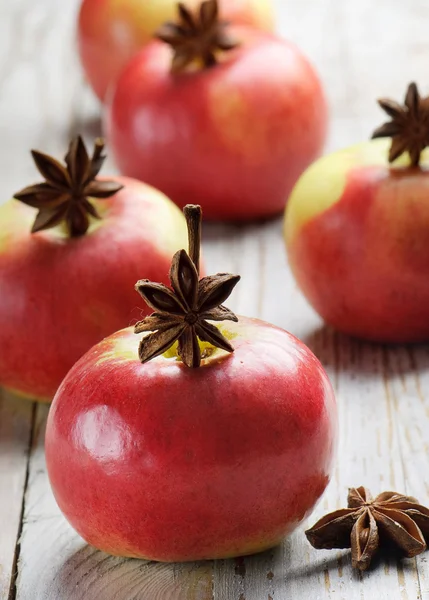 Manzanas rojas y especias — Foto de Stock