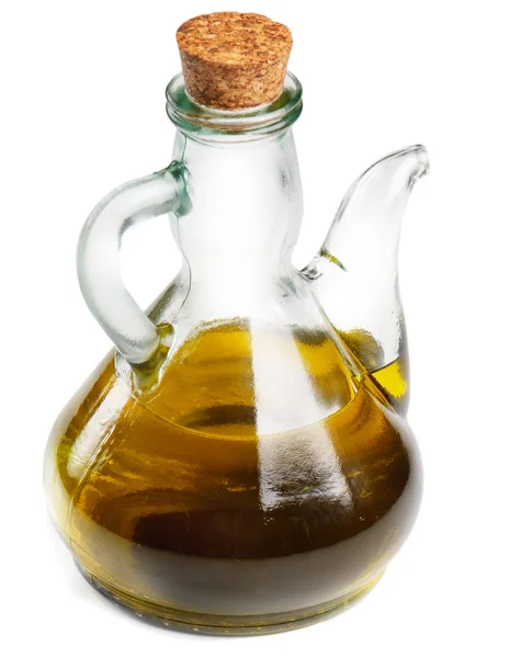 Aceite de oliva aislado sobre blanco —  Fotos de Stock
