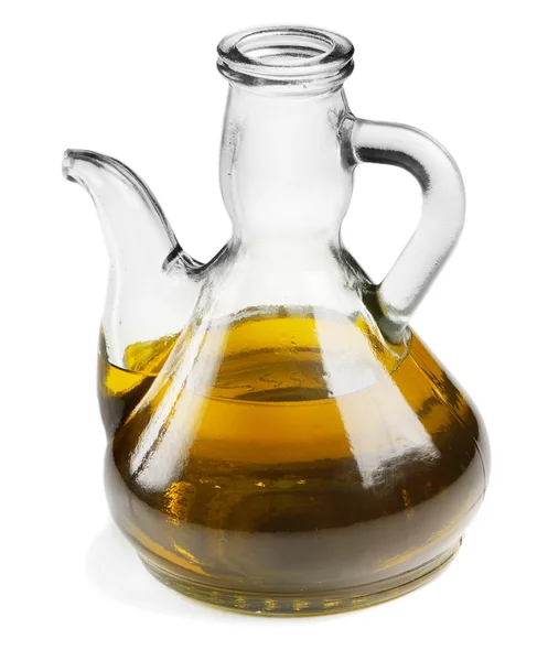 Оливкова олія ізольована на білому — стокове фото