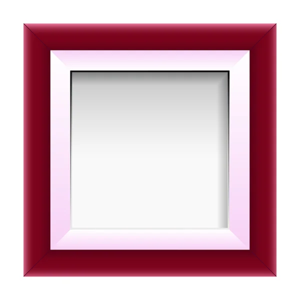 Red picture frame — Stock Vector