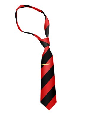 Tie on a white background