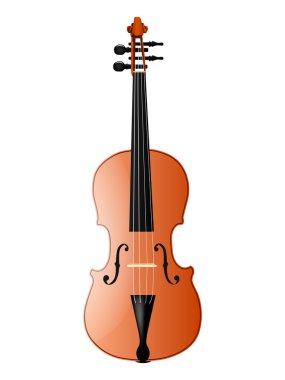 Vector violin illustration clipart