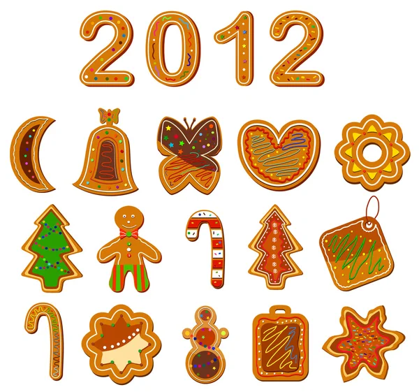 stock vector Christmas cookies