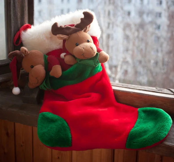 ถุงเท้าคริสต์มาส — ภาพถ่ายสต็อก