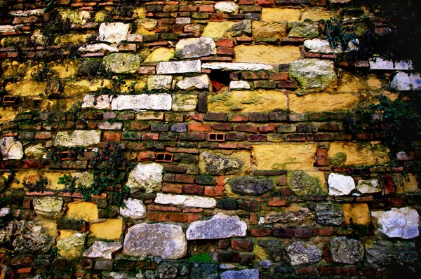 Close-up vintage bakstenen muur — Stockfoto