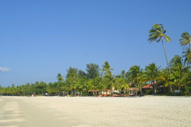 Cenang beach on Langkawi island clipart