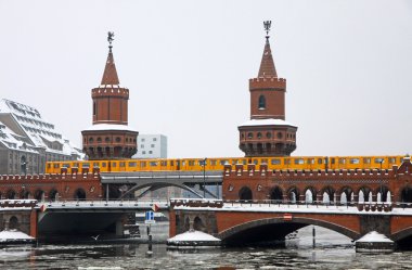 Oberbaumbrucke bridge in Berlin, Germany clipart