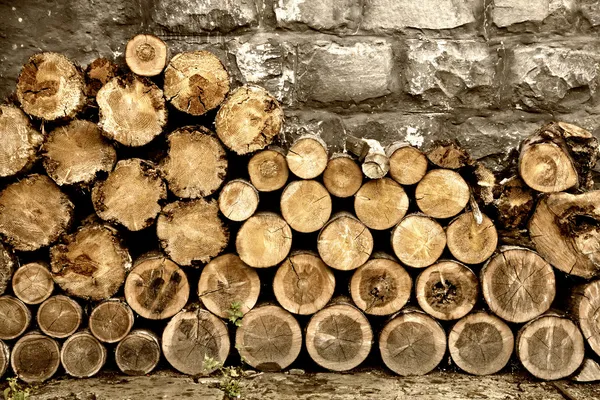 堆的木柴 — 图库照片
