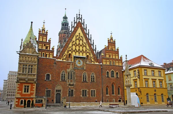 Stadhuis in wroclaw — Stockfoto