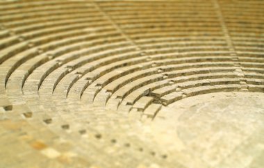 Ancient theatre in Kourion, Cyprus (Tilt-shift efffect) clipart