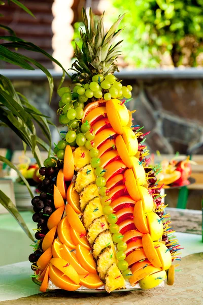 stock image Fruits on silver stand