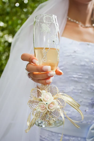 Bruiloft glas — Stockfoto