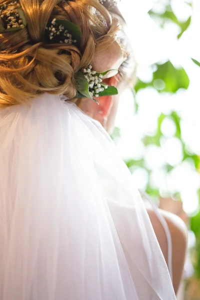 Wedding hairstyle — Stock Photo, Image