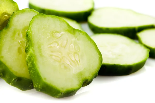 Sliced cucumber — Stock Photo, Image