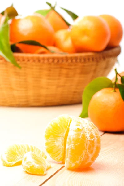 Tangerines on the table — Stock Photo, Image
