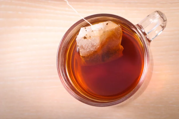 Sacchetto di tè in tazza — Foto Stock