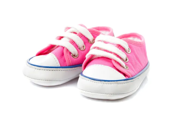 รองเท้าเด็กสีชมพู — ภาพถ่ายสต็อก