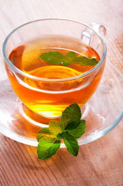 çay bardağı ile nane