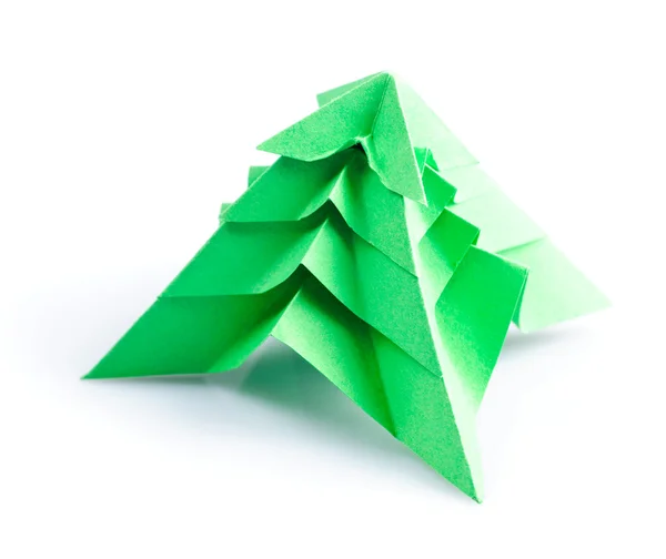折纸杉木树 — 图库照片