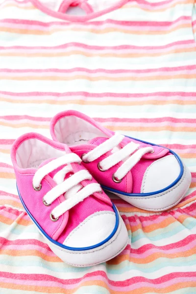 Chaussures bébé rose — Photo