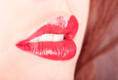 Red lips clipart