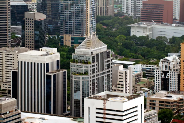 stock image Bangkok city bird's-eye view in evening