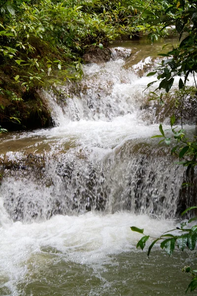Erawan vodopád, Kanchanaburi, Thajsko Royalty Free Stock Obrázky