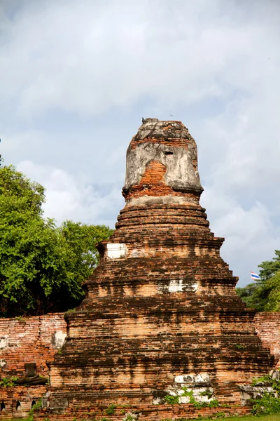 Pagode no Templo Wat Chaiwattanaram, Ayutthaya, Tailândia — Fotografia de Stock