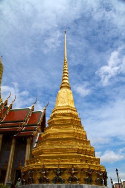 wat phra kaeo, grand palace (bangkok içinde muhteşem altın stupa