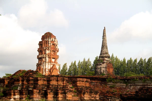 Pagoda na wat chaiwattanaram chrám, ayutthaya, Thajsko — Stock fotografie