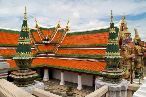 Λεπτομέρεια από το μεγάλο παλάτι στην Μπανγκόκ, Ταϊλάνδη — Φωτογραφία Αρχείου