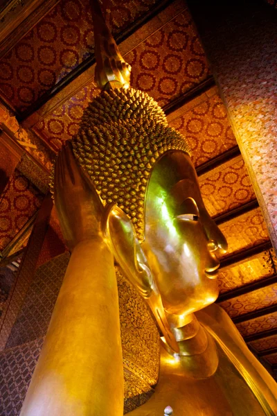 Bouddha couché, Wat Pho, Bangkok, Thaïlande — Photo