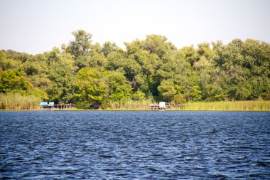 Dnipro Nehri'nin kıyısında