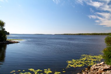 Dnipro Nehri'nin kıyısında