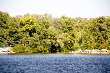 Dnipro Nehri'nin kıyısında