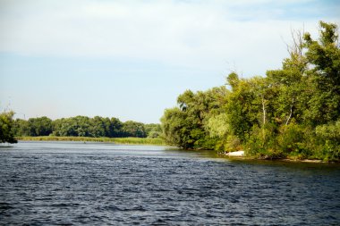 Dnipro Nehri'nin kıyısında