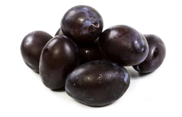 Black plums — Stock Photo, Image