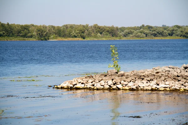 Dnipro rivier kust — Stockfoto
